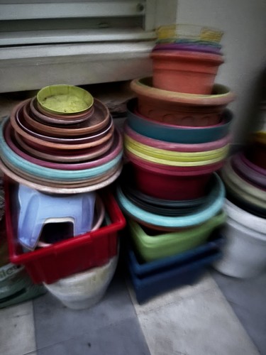 Lot pots fleurs - de, et